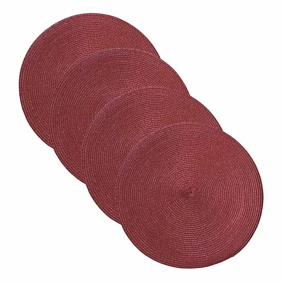 Food Network™ Round Placemat 4-pk. Coral 8 Food Network™ Round Placemat 4-pk. Coral - Image 6