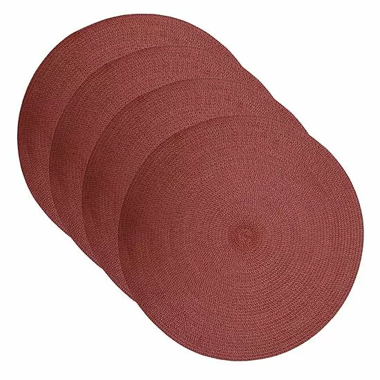Food Network™ Round Placemat 4-pk. Coral 11 Food Network™ Round Placemat 4-pk. Coral - Image 9