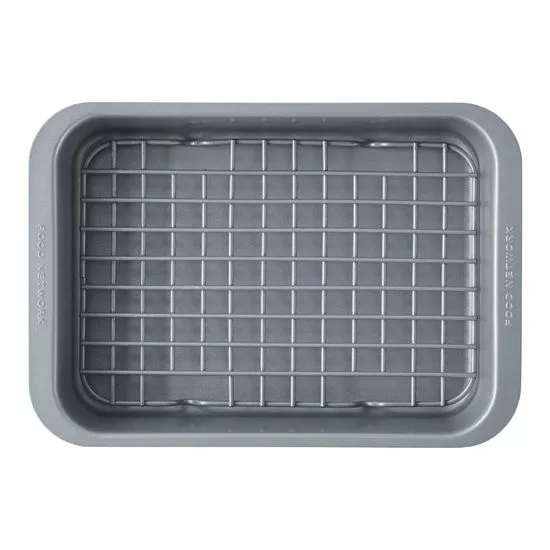 Food Network™ Toaster Oven Cake Pan & Rack Set 3 Food Network™ Toaster Oven Cake Pan & Rack Set