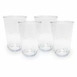 Food Network™ 4-pc. Clear Textured Acrylic Highball Glass Set