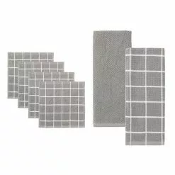 Food Network® Windowpane Grid Dishcloth & Kitchen Towel 6-pk. Gray 7 Food Network® Windowpane Grid Dishcloth & Kitchen Towel 6-pk. Gray -Food Network Shop unnamed file 1076