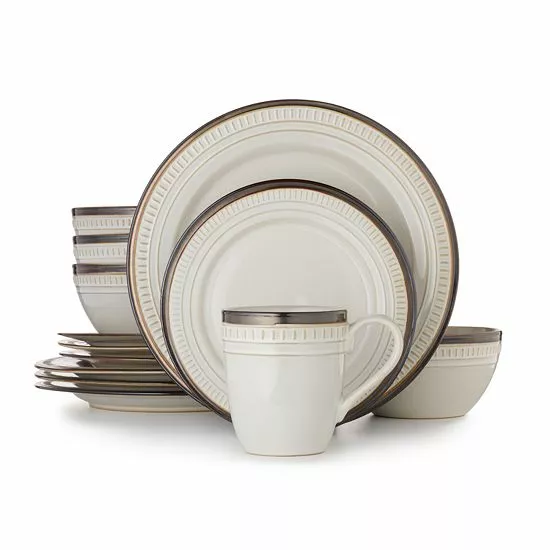 Food Network™ Biscotti 16-pc. Dinnerware Set White 3 Food Network™ Biscotti 16-pc. Dinnerware Set White