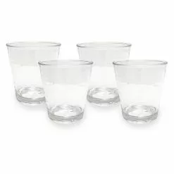 Food Network™ 4-pc. Clear Textured Acrylic Double Old-Fashioned Glass Set