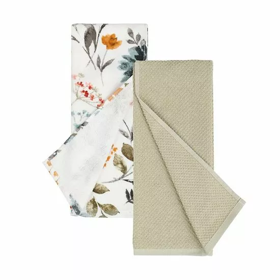 Food Network™ Growing Roots Floral Kitchen Towel 2-pk. 4 Food Network™ Growing Roots Floral Kitchen Towel 2-pk. - Image 2