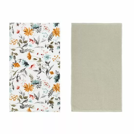 Food Network™ Growing Roots Floral Kitchen Towel 2-pk. 5 Food Network™ Growing Roots Floral Kitchen Towel 2-pk. - Image 3