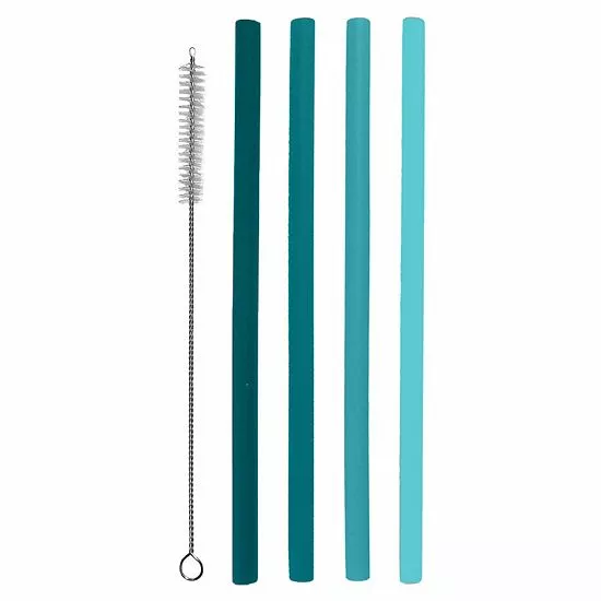 Food Network™ 5-pc. Aqua Smoothie Straw Set 3 Food Network™ 5-pc. Aqua Smoothie Straw Set