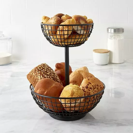 Food Network™ Wire 2-Tier Basket 4 Food Network™ Wire 2-Tier Basket - Image 2