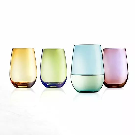 Food Network™ Tuscana 4-pc. Stemless Wine Glass Set 3 Food Network™ Tuscana 4-pc. Stemless Wine Glass Set