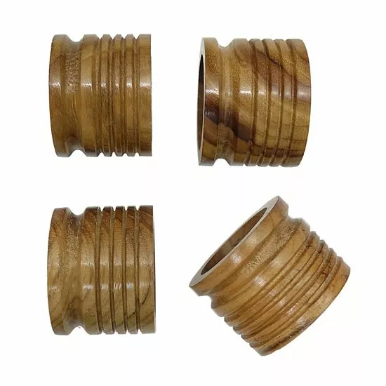 Food Network™ 4-pc. Wood Napkin Ring Set 3 Food Network™ 4-pc. Wood Napkin Ring Set