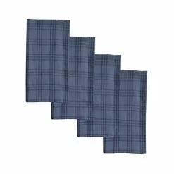 Food Network™ Blue Check Woven Dinner Napkin 4-pk.