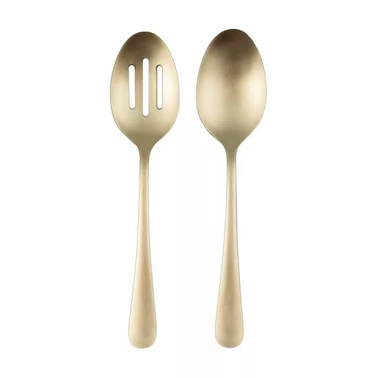 Food Network™ 2-pc. Classic Champagne Serving Spoon & Slotted Spoon Set 3 Food Network™ 2-pc. Classic Champagne Serving Spoon & Slotted Spoon Set