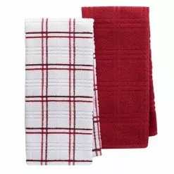 Food Network™ Plaid Kitchen Towel 2-pack Rio Red - Rio Red