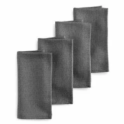 Food Network™ Easy-Care Woven Dinner Napkin 4-pk. Garnet - Gray