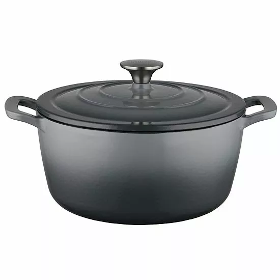 Food Network™ 5-qt. Enameled Cast-Iron Dutch Oven Gray Ombre 12 Food Network™ 5-qt. Enameled Cast-Iron Dutch Oven Gray Ombre - Image 10