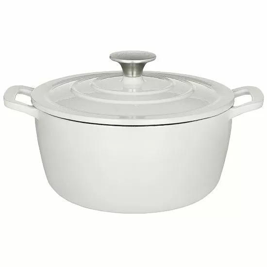 Food Network™ 3.5-qt. Enameled Cast-Iron Dutch Oven White 8 Food Network™ 3.5-qt. Enameled Cast-Iron Dutch Oven White - Image 6