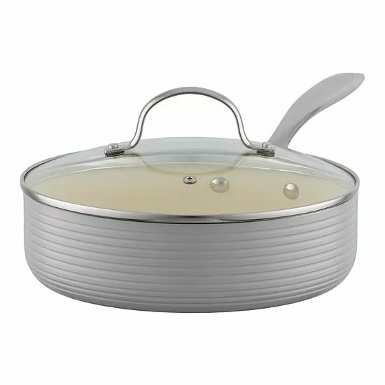 Food Network™ Farmstead 10-pc. Nonstick Ceramic Cookware Set Light Blue 6 Food Network™ Farmstead 10-pc. Nonstick Ceramic Cookware Set Light Blue - Image 4