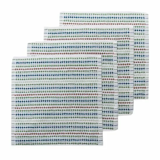 Food Network™ Awning Stripe Dishcloth 4-pk. Multi Cool 6 Food Network™ Awning Stripe Dishcloth 4-pk. Multi Cool - Image 4