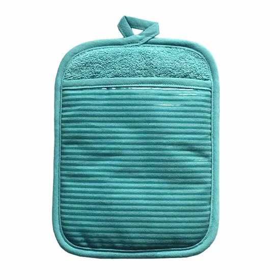 Food Network™ Striped Silicone Pot Holder Aqua 9 Food Network™ Striped Silicone Pot Holder Aqua - Image 7