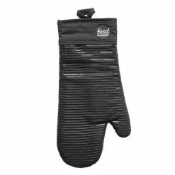Food Network™ Stripe Silicone Oven Mitt Black -Food Network Shop unnamed file 517