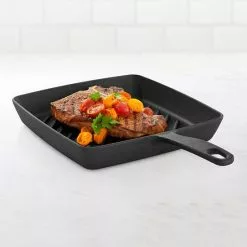 Food Network™ 9.8-in. Pre-Seasoned Cast-Iron Grill Pan 8 Food Network™ 9.8-in. Pre-Seasoned Cast-Iron Grill Pan -Food Network Shop unnamed file 538