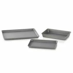 Food Network™ 3-pc. Essential Textured Bakeware Set Bronze - Gray