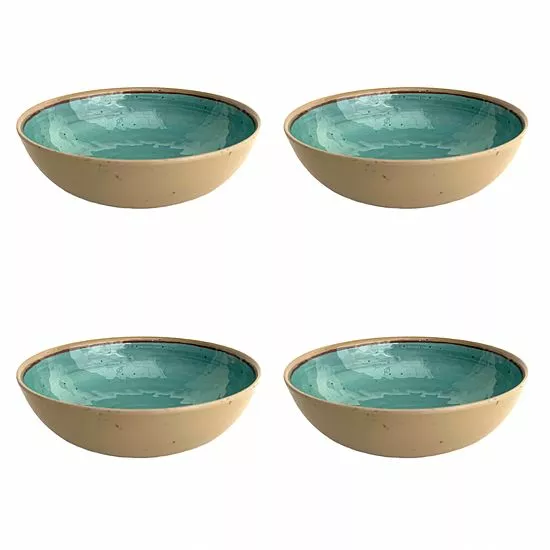 Food Network™ 4-pc. Melamine Cereal Bowl Set Blue 5 Food Network™ 4-pc. Melamine Cereal Bowl Set Blue - Image 3