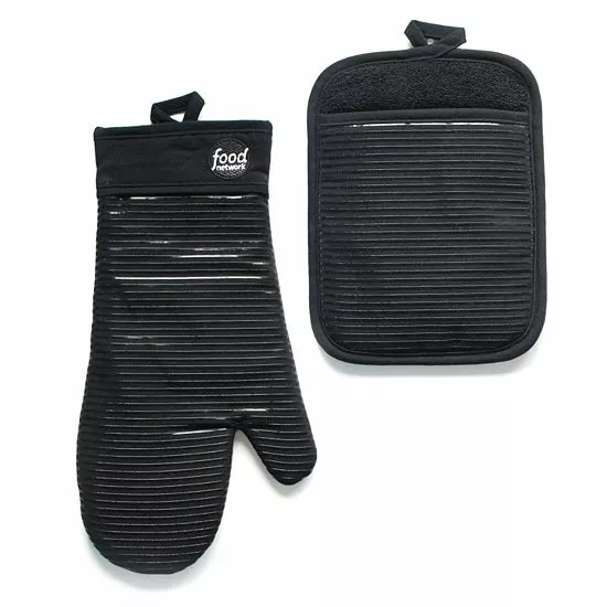 Food Network™ Silicone Oven Mitt & Pot Holder Set Royal Blue 6 Food Network™ Silicone Oven Mitt & Pot Holder Set Royal Blue - Image 4