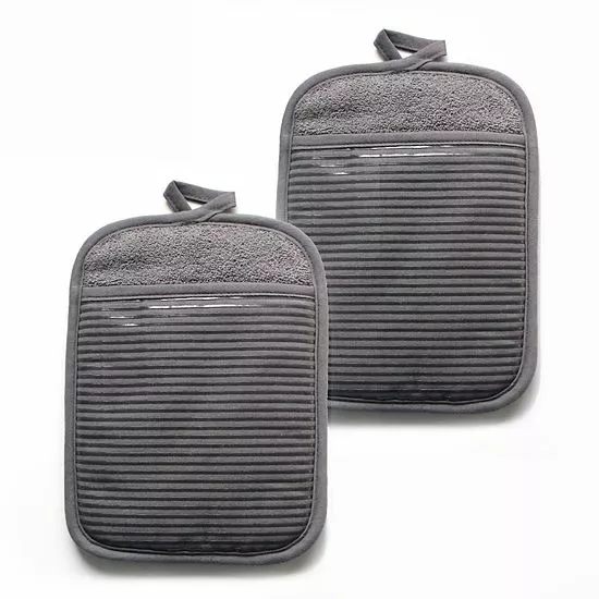 Food Network™ Silicone Pot Holder Set Khaki 5 Food Network™ Silicone Pot Holder Set Khaki - Image 3