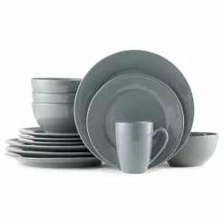 Food Network™ Macaroon 16-pc. Dinnerware Set White - Gray