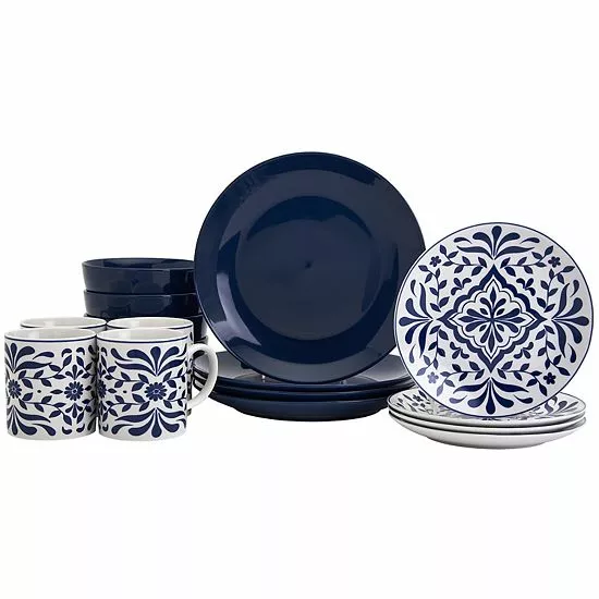 Food Network™ Bjorn Navy 16-pc. Dinnerware Set 3 Food Network™ Bjorn Navy 16-pc. Dinnerware Set