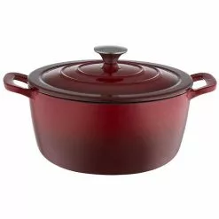 Food Network™ 7-qt. Ombre Enameled Cast-Iron Dutch Oven Red -Food Network Shop unnamed file 99